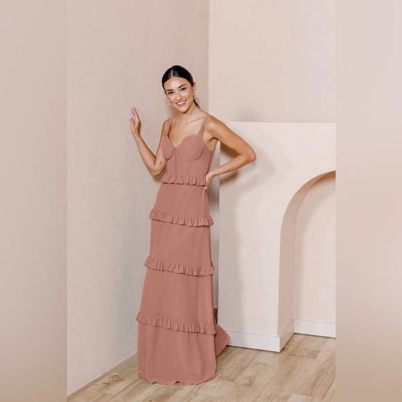 Revelry Sloane Chiffon Dress - Picture 1 of 5